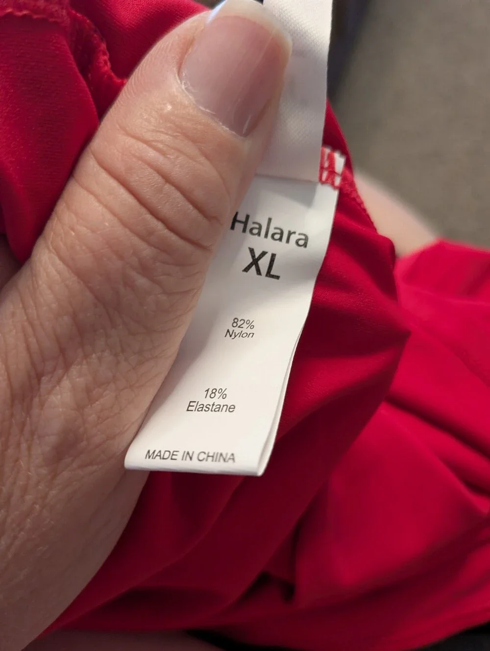 Halara NWT Red Sportswear Athleisure Dress Women's Size Extra Large Lined Bra